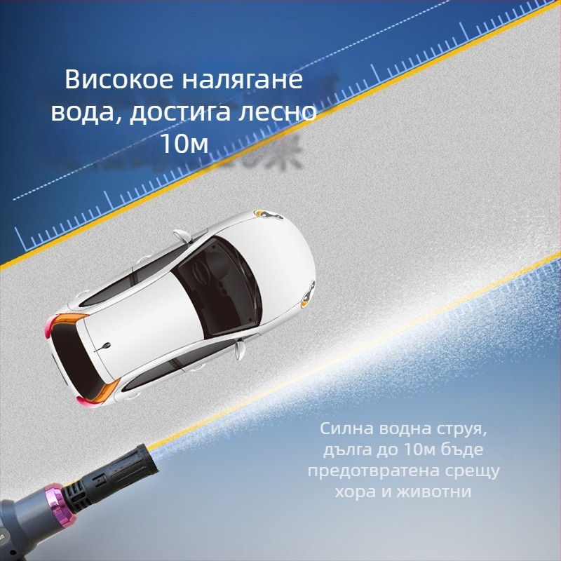 Безжичен автомобилен измивач с литиев батерия и високо налягане — ABS корпус, 21V, 260W, макс поток 8 L/min, макс налягане 50 Bar, модел RG-15