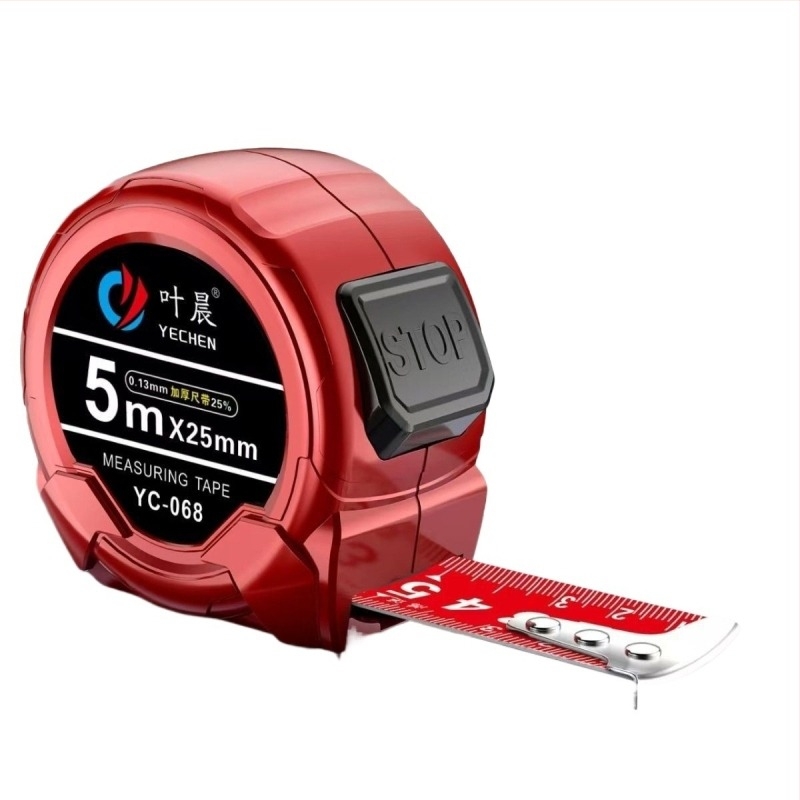 Рулетка със самозаключване, широка лента, висока прецизност, корпус от въглеродна стомана