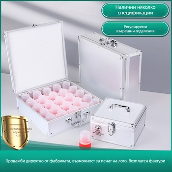 Алуминиева заключваща кутия за печати с дръжка – съхранение на официални и банкови печати