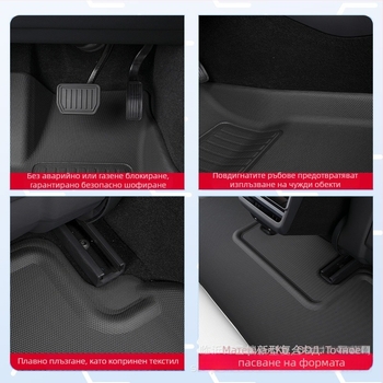 Автомобилни подложки за пода и багажник за Chery i-CAR V23 2025 — 3D дизайн, всесезонен XPE материал, лого отпечатано, Phyloris, персонализирани за конкретен модел