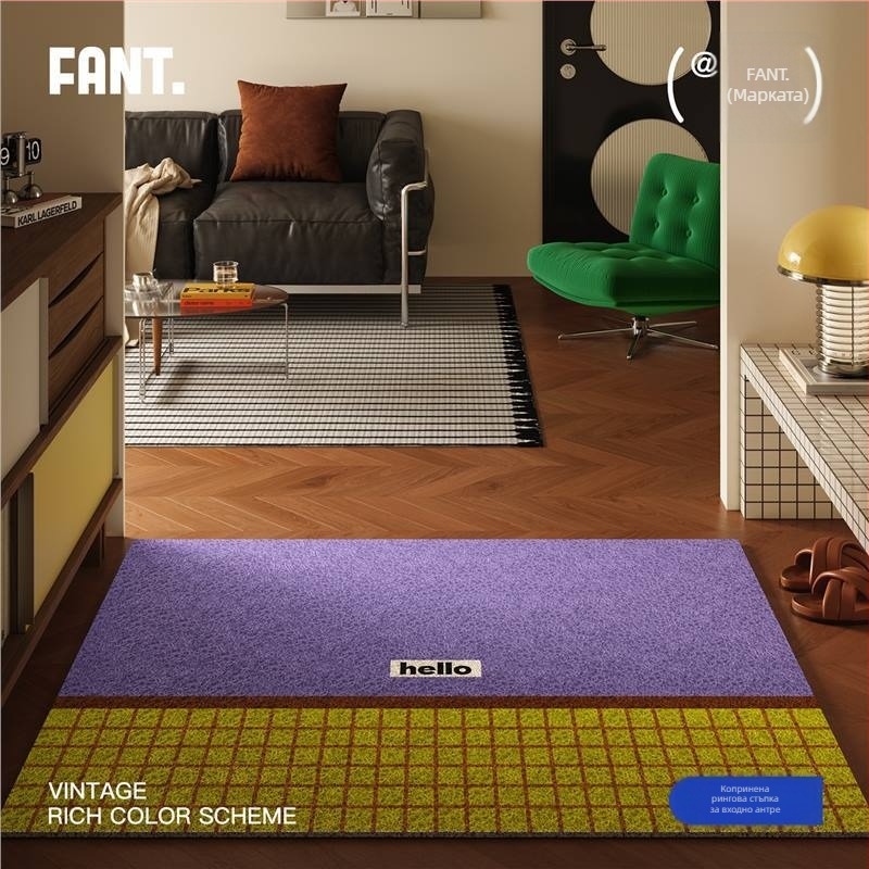 Мата за входна врата в средновековен стил, материал: вълна; дебелина 20 мм; тегло 10 кг; подходяща за Audi A6L