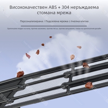 Стоманена мрежа против насекоми за централната решетка на Hongqi H5/H5S, монтаж със щипки, модели 2023–2025