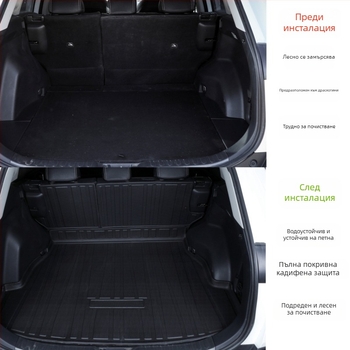 Toyota RAV4 Багажна подложка и облегалка | TPE материал | Wenfeng | Клас A+ | Персонализация налична