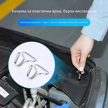 Универсална предна защитна мрежа за радиатора на автомобил — полиестер, гъсти отвори, издържливост 5–10 години, марка Town Head