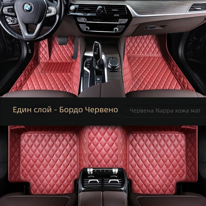 Ягуар Всесезонни подложки за пода с пълен обхват, материал TPE+XPE, противохлъзваща повърхност, марка Qihongfang, съвместими модели XFL, XEL, XJL, XF, XE, XJ, F-Pace и E-Pace, персонализация налична