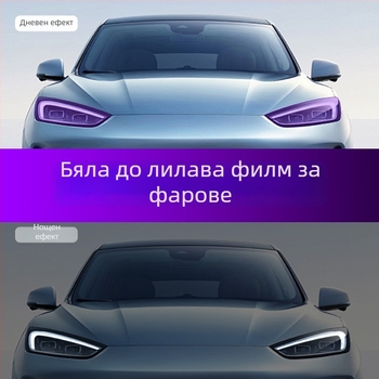 TPU филм за фарове – 7.5 mil дебелина; лепило под натиск; пълен комплект за автомобил; монтажна поддръжка; 8-годишна гаранция