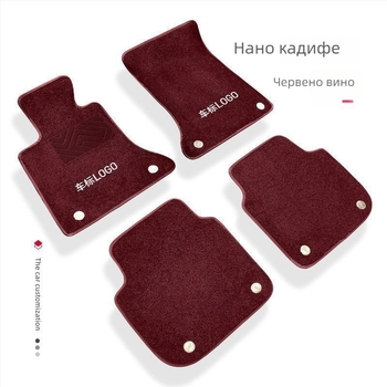 Премиум автомобилни стелки за пода, имитиращи кашмир, без нужда от рязане, износоустойчиви, издръжливи и удобни