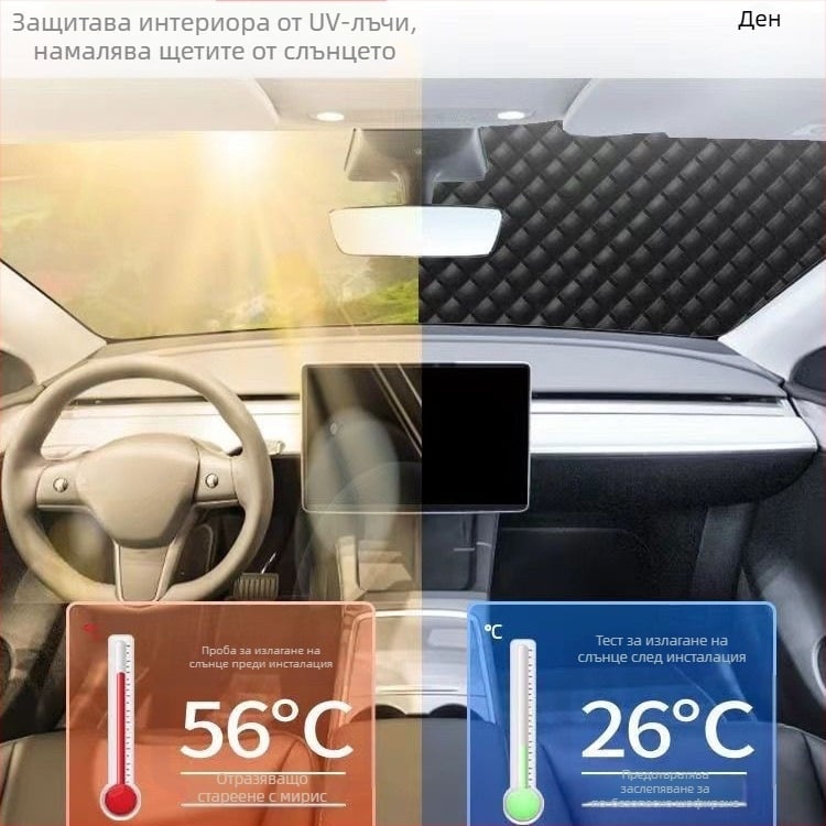 Автомобилно слънцезащитно покривало със снегозащита за Haval H6, алуминиева филмова изолация