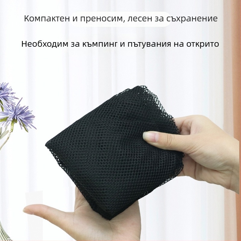 Kai Xiu Главна мрежеста антикомарова защита за глава за спане и колоездене — дишаща мрежа, монтаж без инструменти, универсална