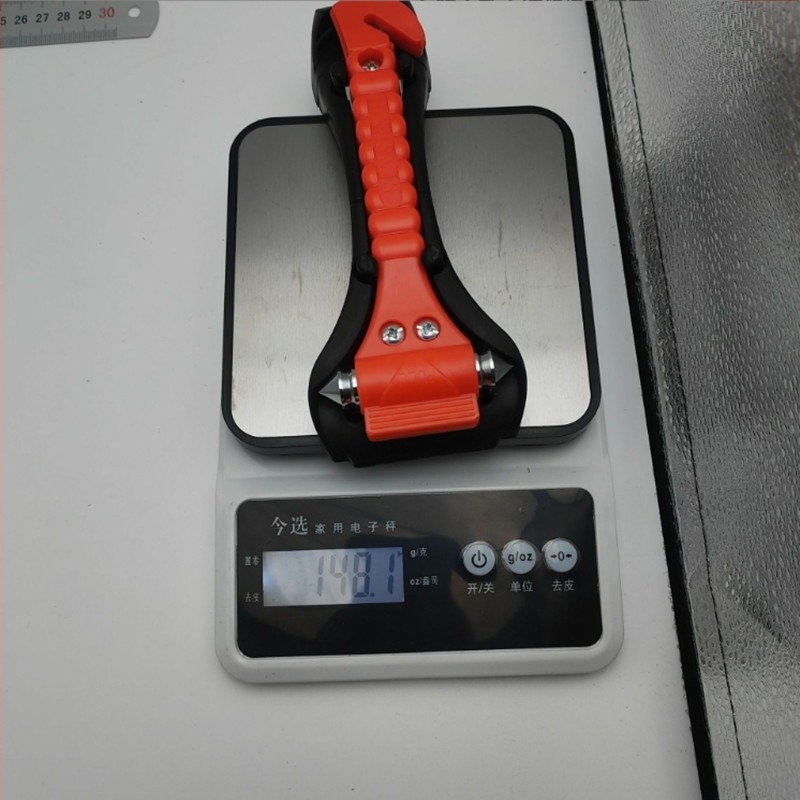 Многофункционален разбивач на прозорци за автомобил - чук за сигурност, монтаж в кола, ABS, 148 g, възможност за персонализация