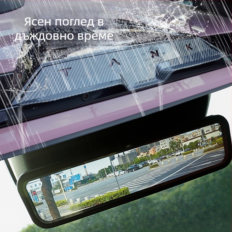 Tank 400 Hi4T: покритие за дъжд на задното огледало за стрийминг медия, камера над веждите и модификация на фарове