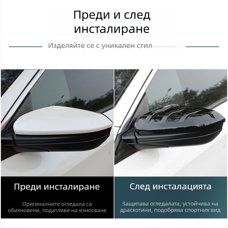 ABS капак на огледалото за обратно виждане за Honda Civic 10-та генерация (2016–2021) — защитен корпус, декоративна част