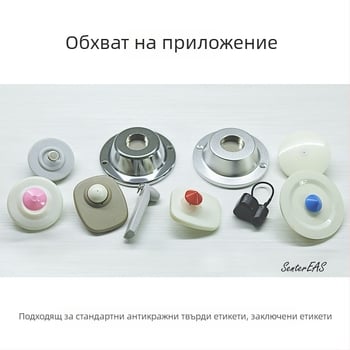 Устройство за отключване на защитни тагове за облекло в супермаркети — двойномагнитен отключвач, премахвач на твърди тагове, марка In the Wild