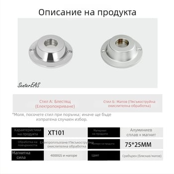 Устройство за отключване на защитни тагове за облекло в супермаркети — двойномагнитен отключвач, премахвач на твърди тагове, марка In the Wild