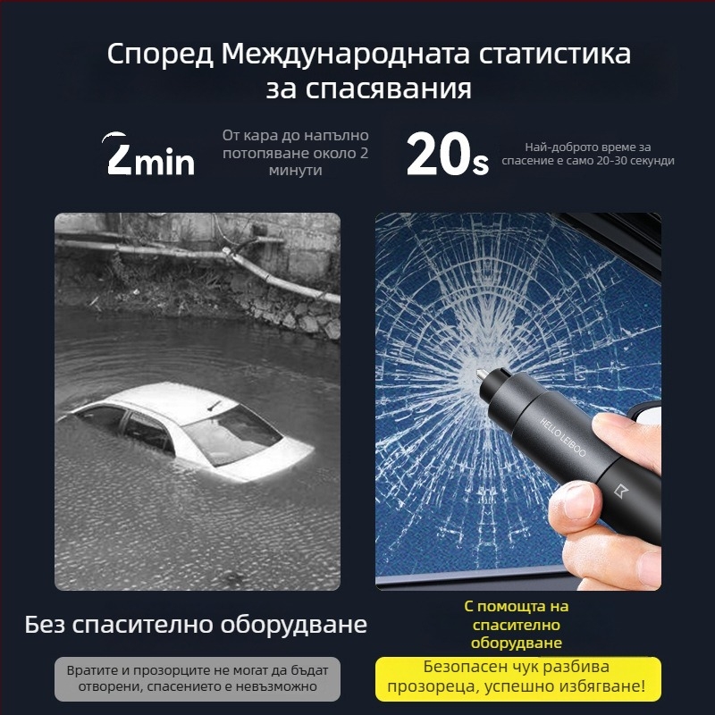 Автомобилен аварийен чук за разбиване на прозорци и спасяване, мултифункционален автомобилен инструмент; Материал: алуминиева сплав ABS; Тегло: 0.08 кг; Произход: Гуандун; Персонализиране: Да