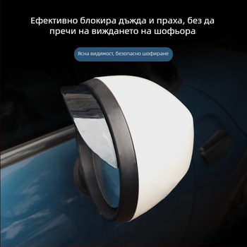 Дъждовна защита за огледало за обратно виждане BMW Mini Cooper F55/F56, PC материал, самозалепваща двустранна лента, carAwait
