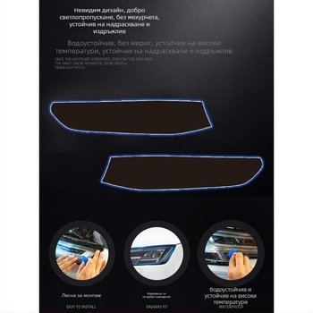 Chiweike TPU филм за фарове и задни светлини Geely Xingrui – съвместим с фарове, задни светлини и светлини за мъгла