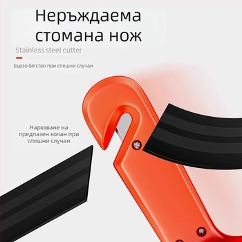 Автомобилен чук за разбиване на прозорци, преносим спасяващ инструмент, неръждаема стомана, многофункционален чук за безопасност в колата