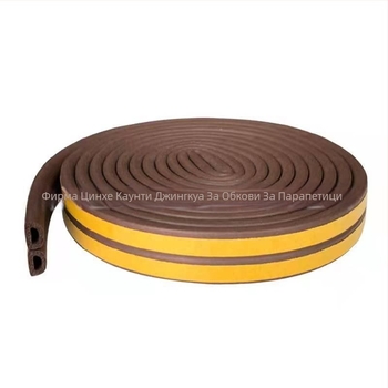 Силиконова L-образна уплътнителна лента за долно уплътнение на врата — фиксирано уплътнение, работна температура 60°C, за автомобили, шкафове, врати и прозорци