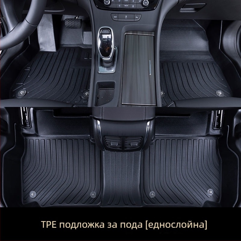 Автомобилни подложки за пода за Ford Focus, Mondeo, Edge и Escape — гума; произход Хебей; стил на подложките: коприна халки