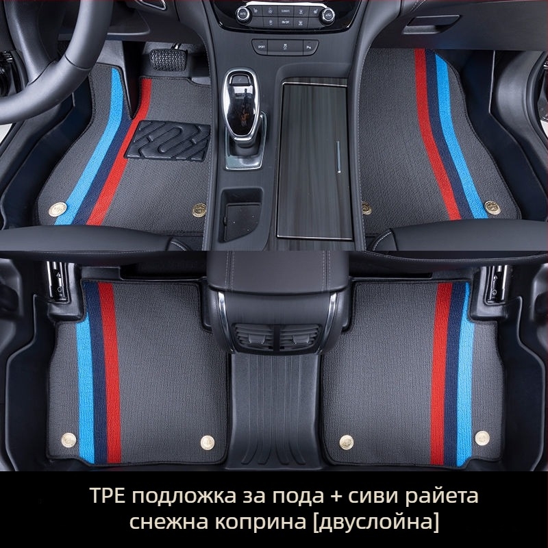 Автомобилни подложки за пода за Ford Focus, Mondeo, Edge и Escape — гума; произход Хебей; стил на подложките: коприна халки