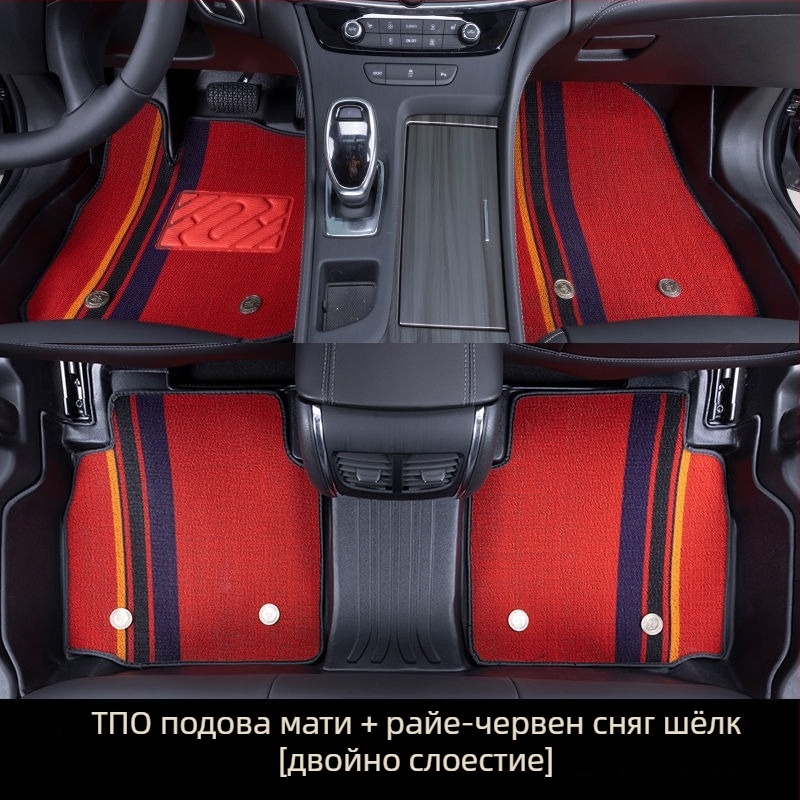 Автомобилни подложки за пода за Ford Focus, Mondeo, Edge и Escape — гума; произход Хебей; стил на подложките: коприна халки