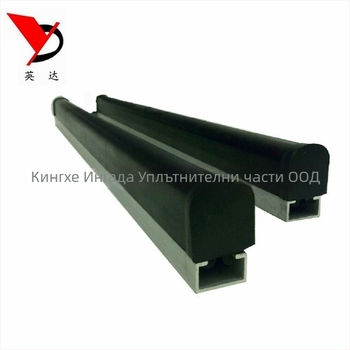 Силиконова сензорна лента за безопасност и ударозащита, тип D напречно сечение, модел YD-35, -40°C до 80°C, подходяща за автоматични врати, автомобили и машини