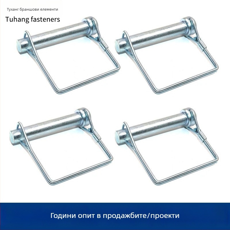 Road Trip D-образен пружинен лост за копче със винтове с кръстосана глава – кръгла и квадратна глава, гланцирана галванизация