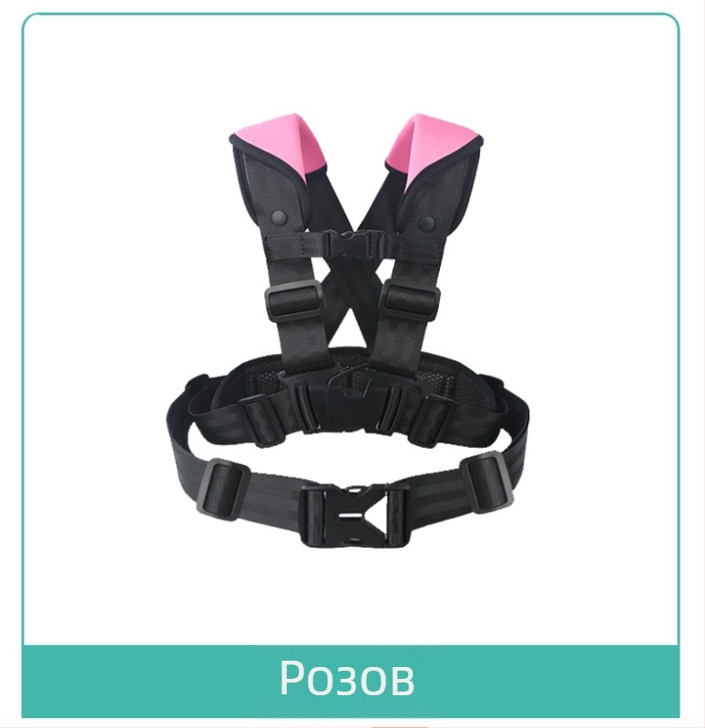 Детска предпазна жилетка за колоездене - полиестер, предназначена за безопасност при каране.