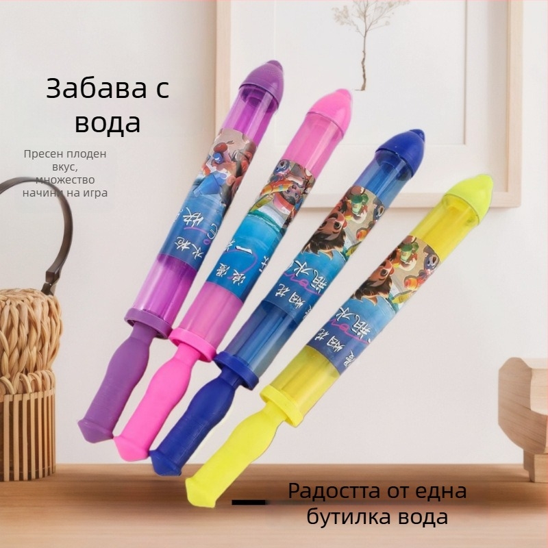 Пистолет за водни фойерверки — PP материал, 100 бр. в кутия, за възраст 7–14 г., воден спрей играчка