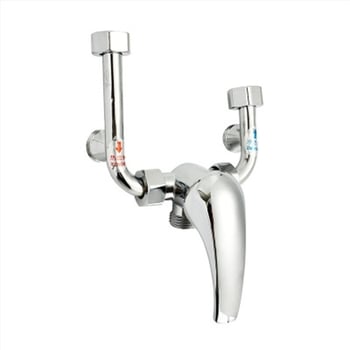 Повърхностно монтиран U-образен сплавен смесител за душ и водогрейник (Работно налягане 1.0; Студена вода 5; Гореща вода 90; Изходен поток 230; Диаметър 12)