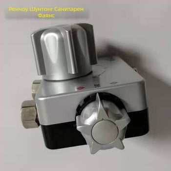 Термостатичен вентил за водоснабдяване с кубично тяло – слънчев смесващ вентил, модерен стил (Модел: Water feeding thermostatic valve; Марка: Dimensional Water Margin; Стил: Modern simplicity)