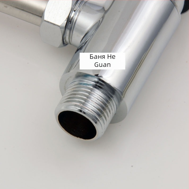 Скрит уринален клапан, меден корпус от лята сплав, малък модел, пасивен режим, водно налягане 0.8–1.2