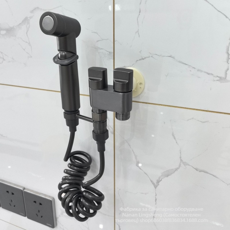 Тоалетна биде душ с високо налягане и ъглов клапан | персонализация налична, стил лукс, без сертификация
