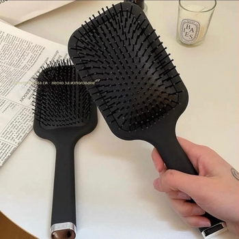 Четка с въздушна възглавница за къдрава коса – кръгла пластмасова, антистатична, модел сладък карикатурен принт, марка Cangsu, произход Zhejiang