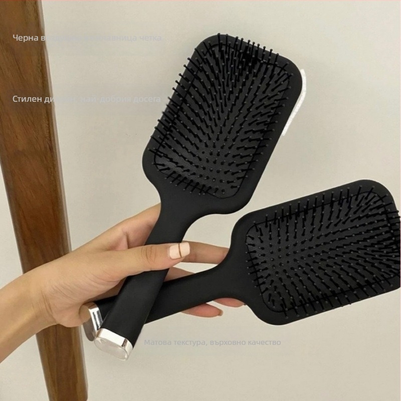 Четка с въздушна възглавница за къдрава коса – кръгла пластмасова, антистатична, модел сладък карикатурен принт, марка Cangsu, произход Zhejiang