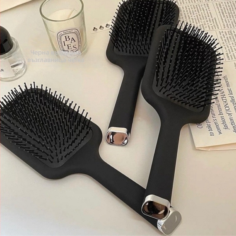 Четка с въздушна възглавница за къдрава коса – кръгла пластмасова, антистатична, модел сладък карикатурен принт, марка Cangsu, произход Zhejiang