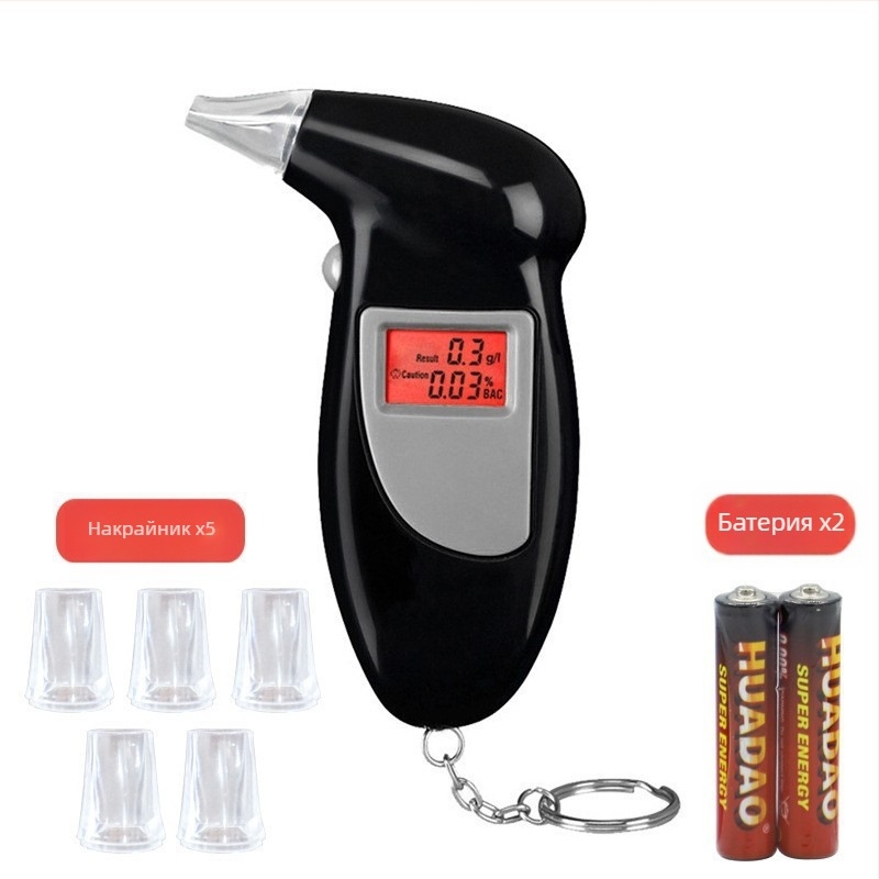 Преносим автомобилен дрегер за алкохол, монтиран в колата, високоточен цифров дисплей, ABS пластмаса, персонализирани настройки