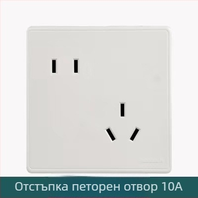 X4 серия самозадържаща се стенна розетка с USB и ключ, 5-портова, 220V, 10A, бронзова контактна плоча (Tin‑фосфор бронз)