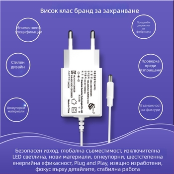 Sunshiny XSC-0500200SEKD захранващ адаптер за цифрова фоторамка, вход 100-240V, изход 5V