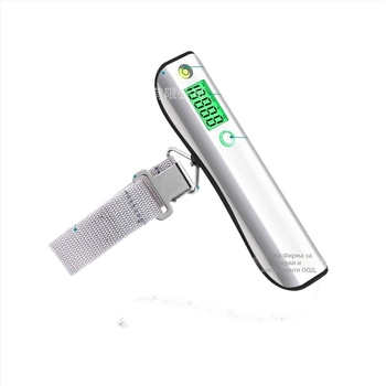 Електронна везна за багаж, капацитет 50 кг, корпус от неръждаема стомана, модел ocs-39, електронно измерване, преносима