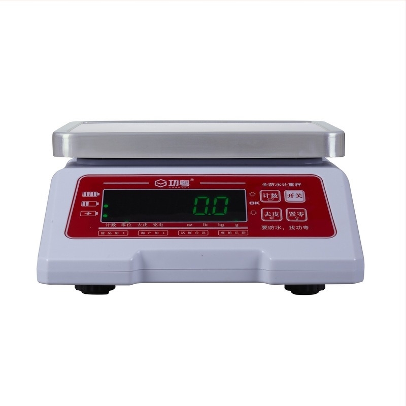 Водоустойчива електронна везна за морски дарове и зеленчуци, диапазон 0,6–6 кг, USB зареждане + литиева батерия, модел ACS-ZE12, Gong Yue