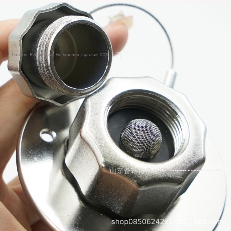 RV воден вход със обратен клапан – изцяло метален, неръждаема стомана, за резервоар на каравана