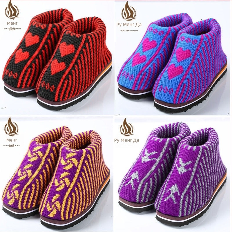 Домашни чехли с гумена подметка - пролетен сезон, модел: Друг, тип обувки: Друг, стил: елегантно градско