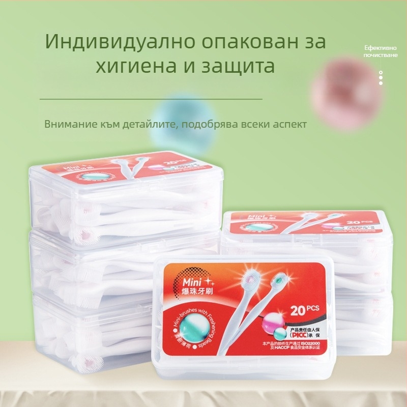 Еднократна четка за зъби със меки влакна, пластмасова конструкция, марка Good luck, освежаване на дъха, японски стил