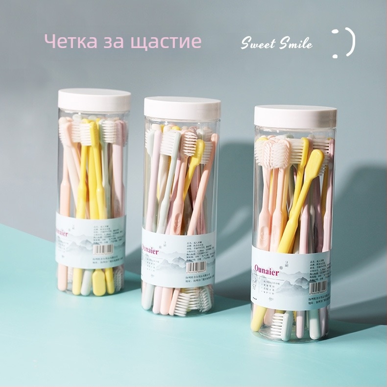 Love House детска четка за зъби с cartoon дизайн, пластмаса (PET/полиестер), дължина 20 см, биоразградима