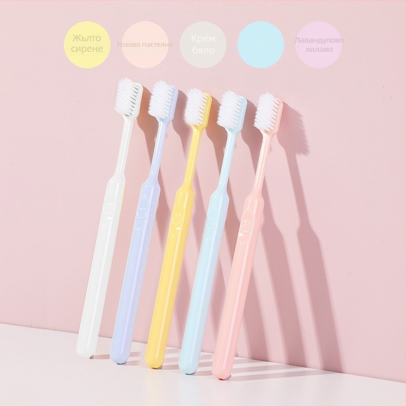 Love House детска четка за зъби с cartoon дизайн, пластмаса (PET/полиестер), дължина 20 см, биоразградима