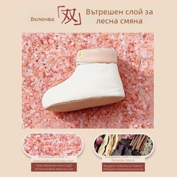 Унисекс домашни обувки за отопление с USB захранване, памучна горна част, включена пета