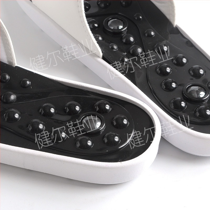 Пантофи за масаж с въртящи се стоманени топчета за акупунктурен масаж на меридианите, за домашна употреба, двойна закопчалка, USB захранване, функция на таймера, контрол тип компютър – Jianer