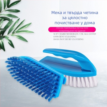 Пластмасова многофункционална четка за пране — комплект от 2 бр., включва четки за обувки, чаши и цепки